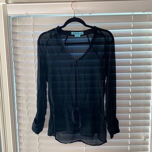 RARE GUESS BY MARCIANO SHEER BLOUSE